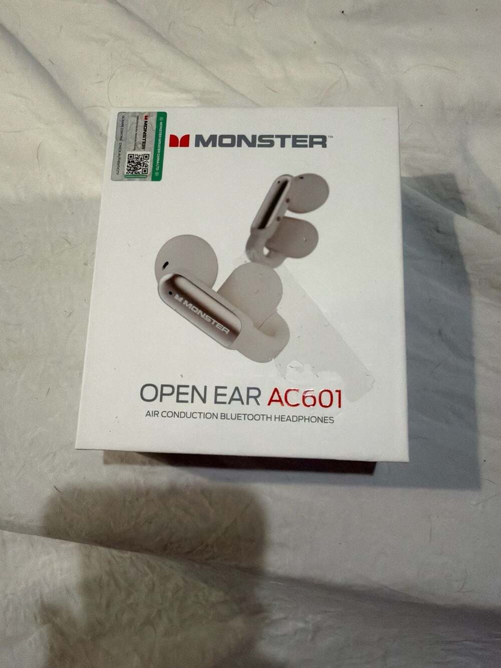Monster Open Ear AC601 Air Conduction‎ Bluetooth Headphones White